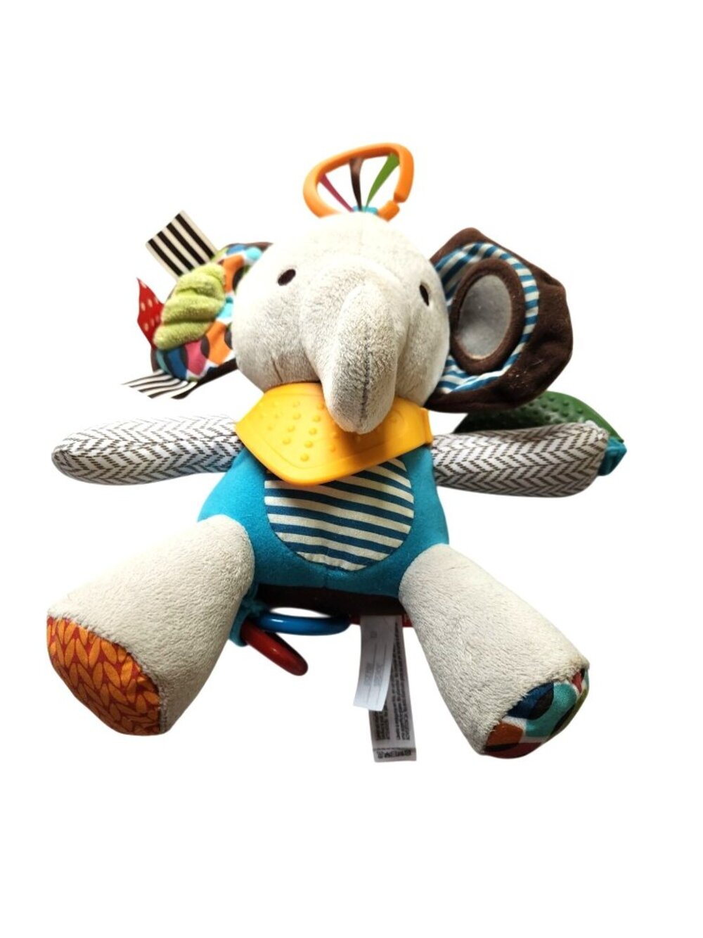 Elephant plush Skip Hop Baby Activity Toy With Teether Rings stuffed animal